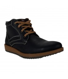 Le Costa Black Boot Shoes for Men - LCL0040
